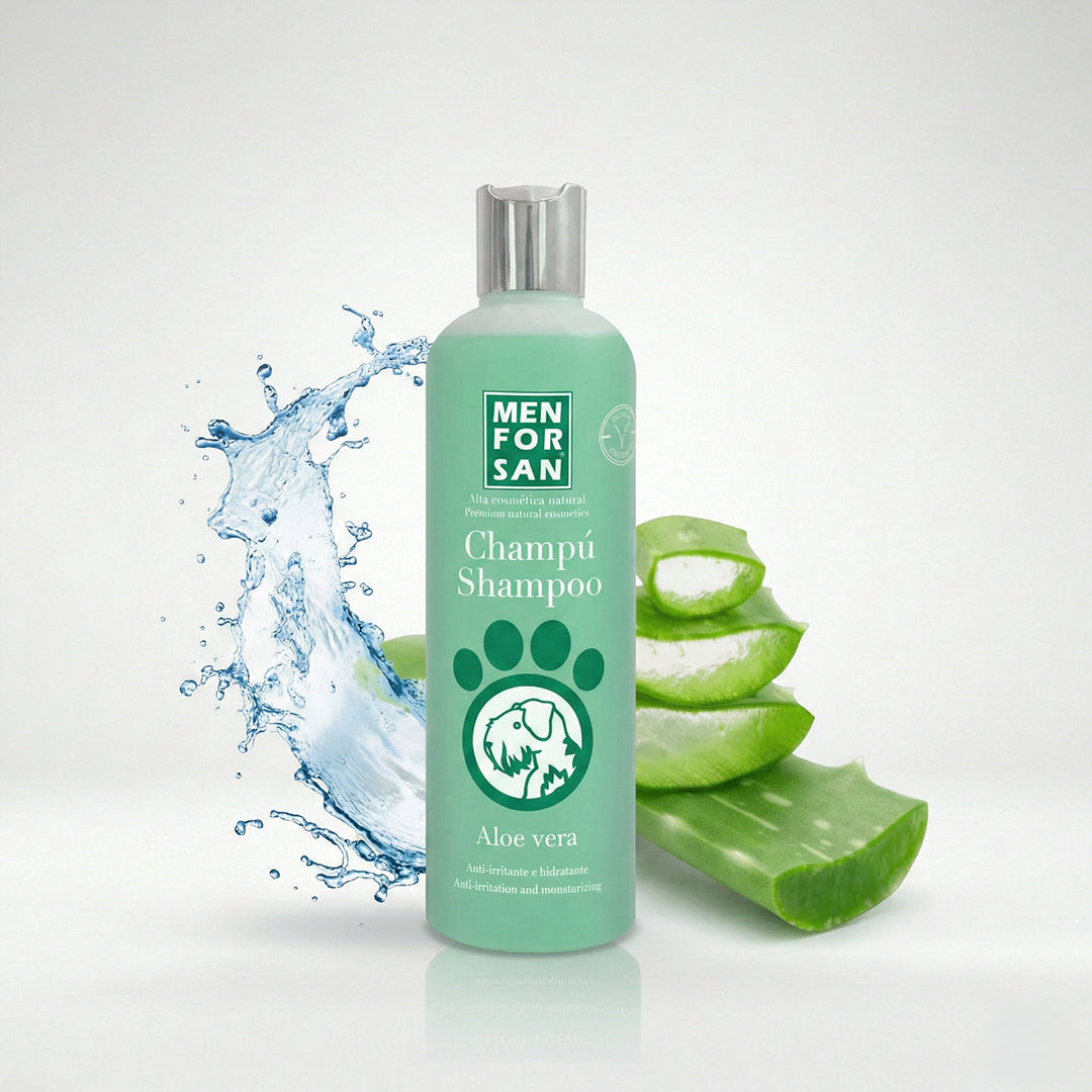 Menforsan Champú Aloe Vera para Perros 300 ml y 1 L