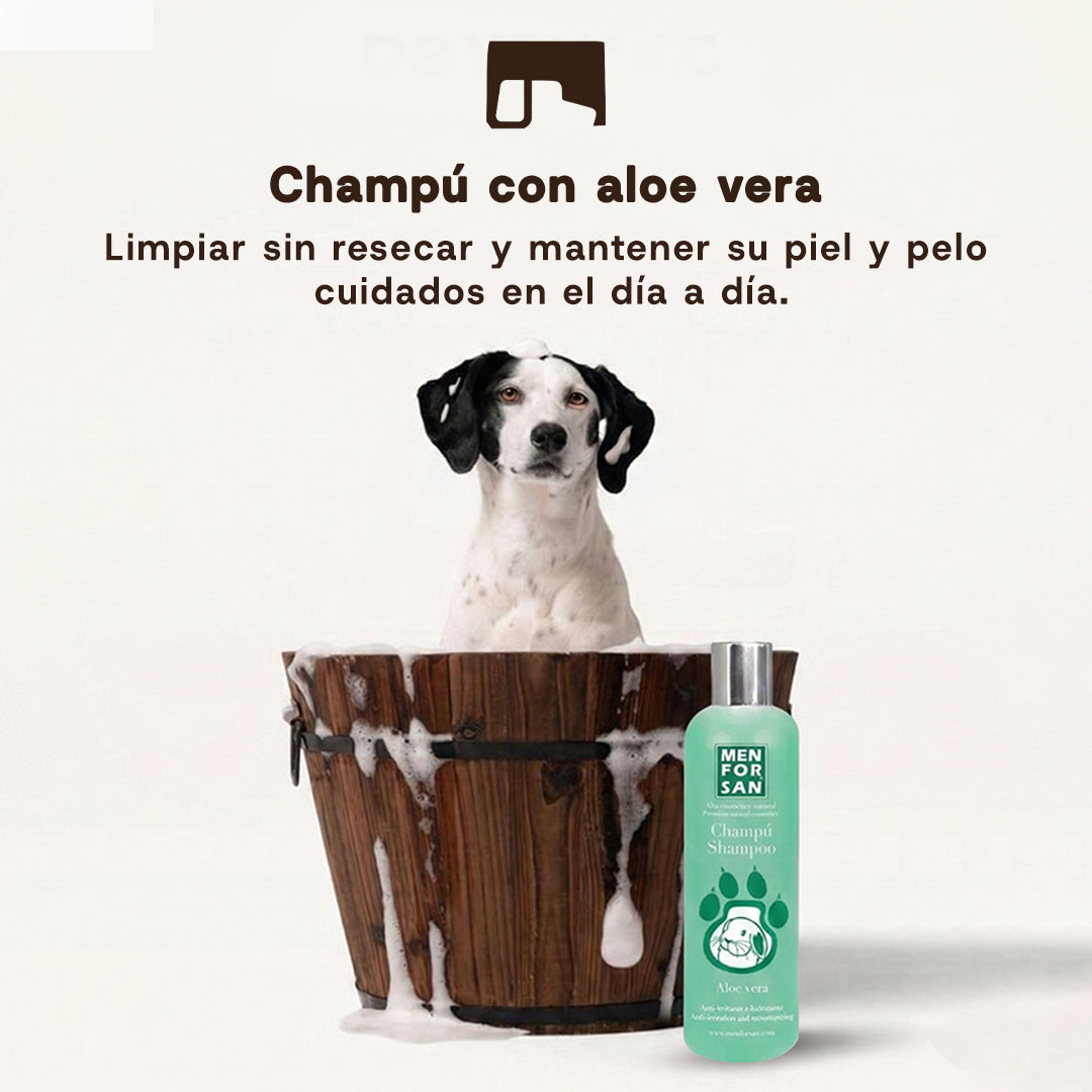 Menforsan Champú Aloe Vera para Perros 300 ml y 1 L