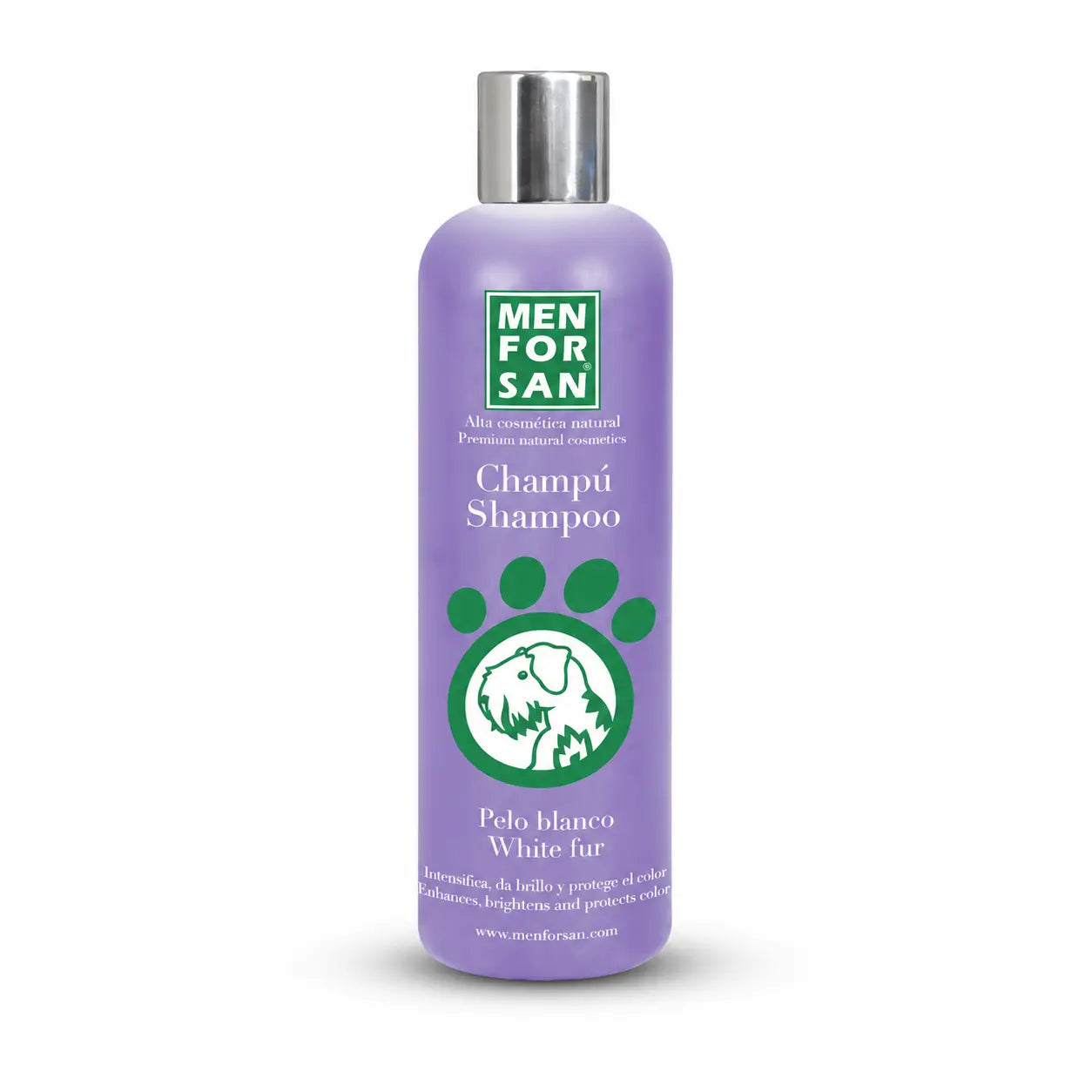 Menforsan champú para perros de pelo blanco 300 ml y 1 L